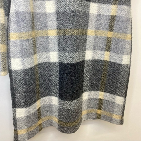 Cynthia Rowley long wool plaid jacket - Picture 11 of 12